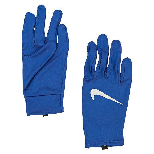  355р. 1290р. NIKE MILER RUNNING GLOVE M/L GYM BLUE/SILVER, мужские перчатки для бега, (438) син/серебр
