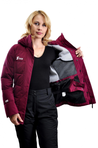Куртка (взросл.) жен. утепл. SNOW HEADQUARTER B8768 т.бордовый