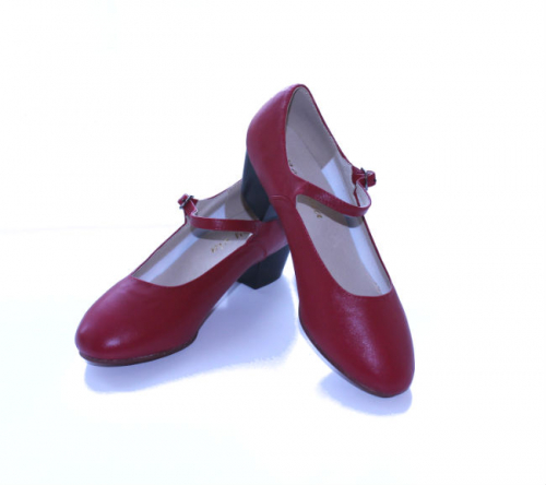 Е6076-11-1.5 Туфли для танцев красный