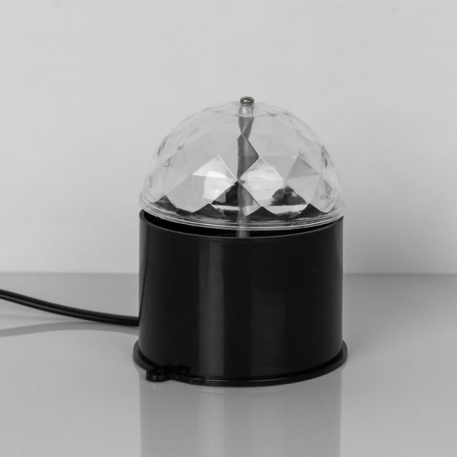 Световой прибор хрустальный шар диаметр 7,5 см V220 ЧЕРНЫЙ