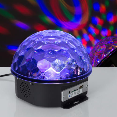 Световой прибор Хрустальный шар, диаметр 17,5 см, с музыкой, Bluetooth, V220