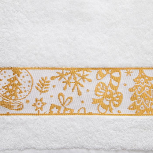 Полотенце махровое LoveLife «Силуэты», 30х60 см, цвет белый