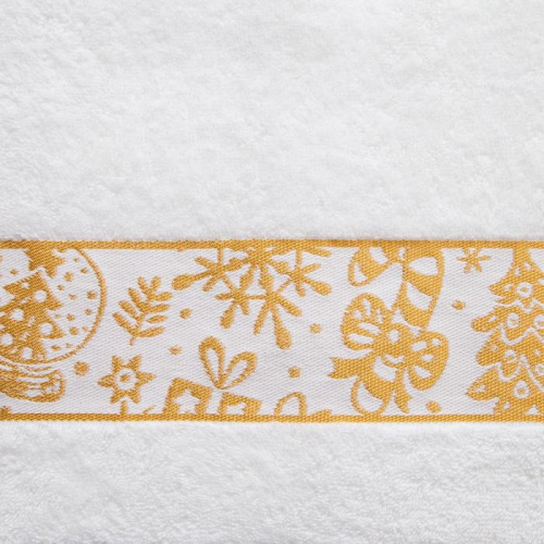 Полотенце махровое LoveLife «Силуэты», 70х130 см, цвет белый