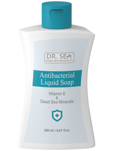 Антибактериальное мыло с витаминм Е и минералами Мёртвого моря, 200мл