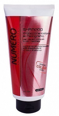 BRELIL Шампунь с экстрактом граната для защиты цвета окрашенных и мелированных волос / Numero 300 мл