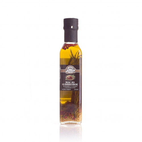 Масло оливковое Extra Virgin с ароматическими травами DELPHI 0,25л