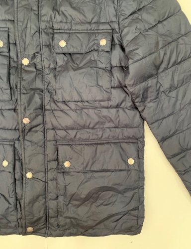 Оригинальная темно-синяя куртка для мужчин  №3590