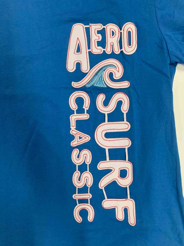Синяя мужская футболка Aero Surf №6996