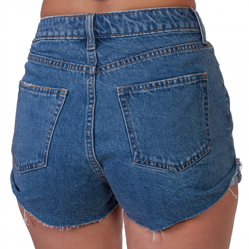 Обрезанные женские джинсовые шорты – смелые могут подвернуть и сделать еще короче №252