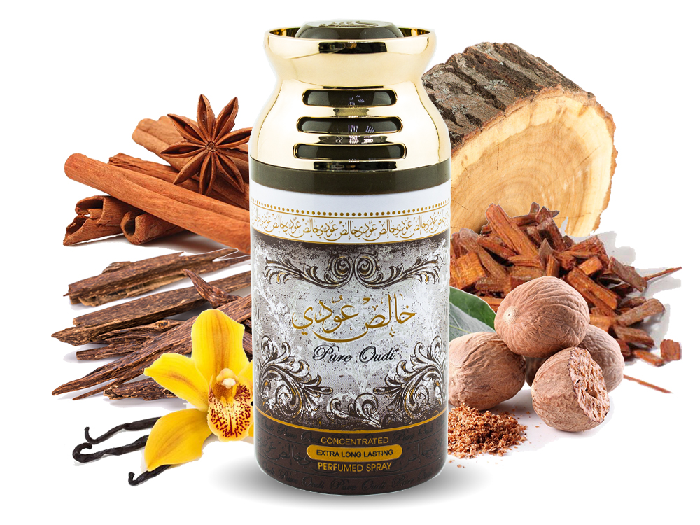 Спрей-парфюм унисекс Lattafa Khalis Pure Oudi, 250 ml