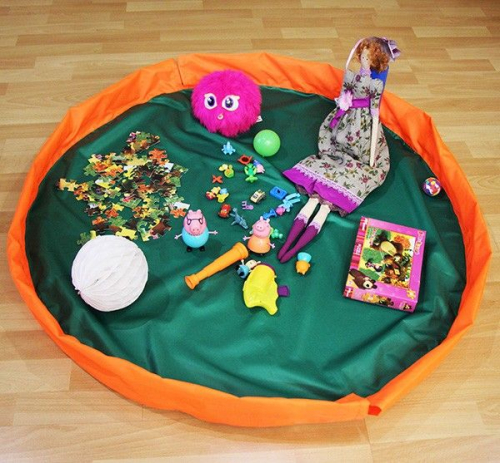Сумка-коврик для игрушек Toy Bag диаметр 100 см цв. зелен...