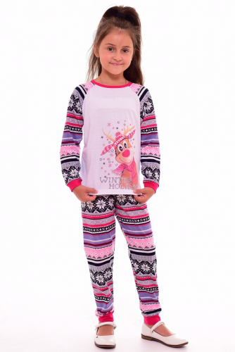Пижама детская (малина+розовый)