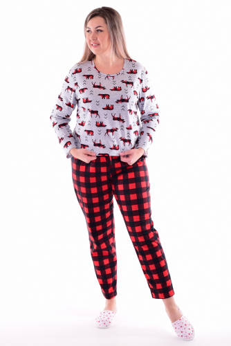 Пижама женская 1-192 (красный)