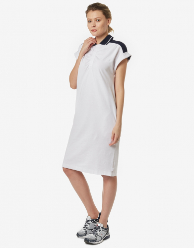 Платье поло женское (белый/синий) w13410g-wn191