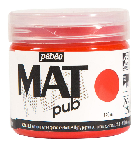 Краска акриловая PEBEO экстра матовая Mat Pub №2 140 мл