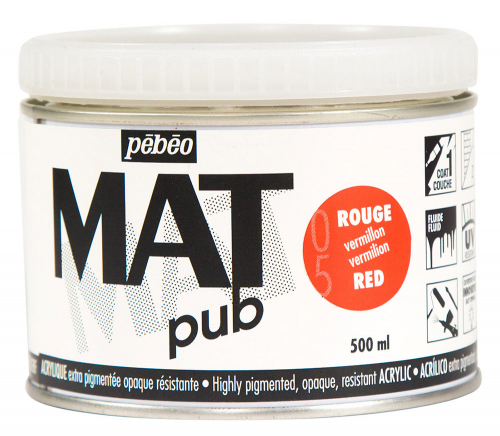 Краска акриловая PEBEO экстра матовая Mat Pub №2 500 мл
