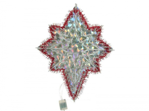 Фигура Звезда 50см 5-тиконечная диод мигающая в пакете цвет-мульти