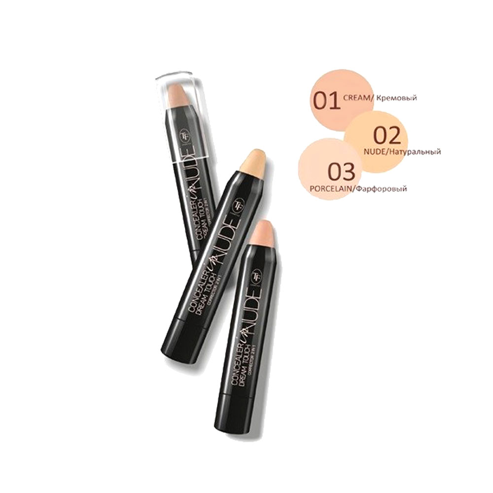 Консилер для лица тон 01. Триумф корректор 2в1 Conel nude. TF корректор д/лица "Dream Touch Corrector 2в1 concealer in Nube" TC-01-101c, тон 101 кремовый. Триумф корректор для лица Дрим тач. Корректор Триумф 2 в 1.