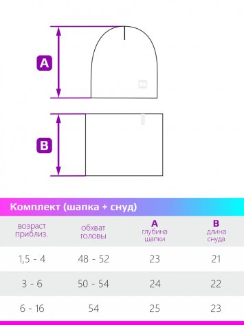 Комплект шапка и снуд 12л6421 пудровый