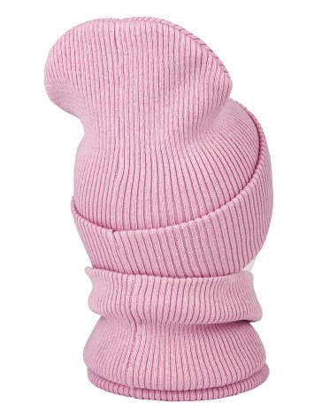 Комплект шапка и снуд 12м6821 розовый