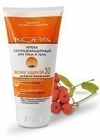 КОРА Крем солнцезащитный для лица и тела SPF 30 150 мл