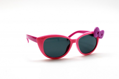 детские солнцезащитные очки розовый сиреневый бант
