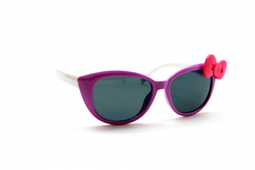 детские солнцезащитные очки сиреневый розовый бант