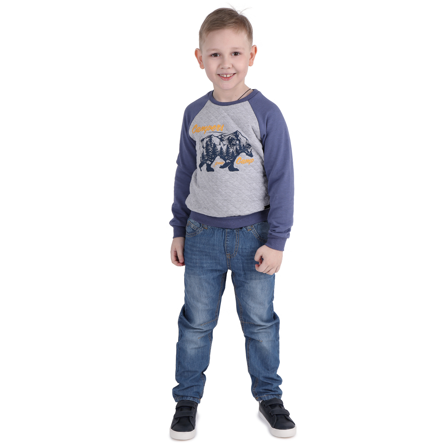 Джемпер Leader Kids Кемпинг, цвет: серый