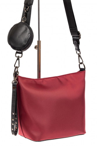 Текстильная женская сумка, цвет красный