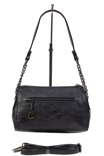 Маленькая женская сумка из искусственной кожи с геометрической строчкой, цвет чёрный