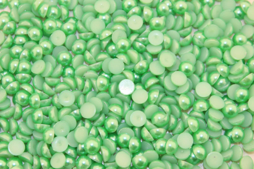 Полубусины под жемчуг (светло-зеленый), 6мм, упак. 500гр В наличии