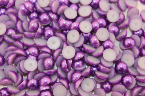 Полубусины под жемчуг (светло-фиолетовый), 8мм, упак. 500гр В наличии