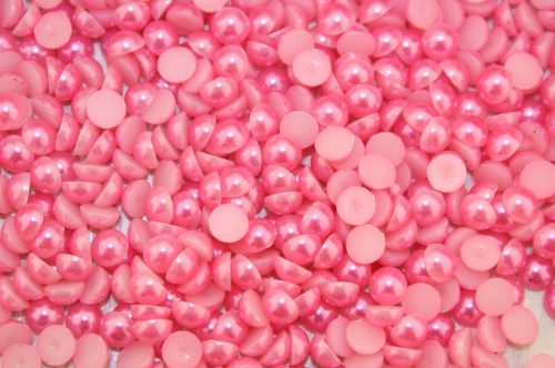 Полубусины под жемчуг (нежно-розовый), 6мм, упак. 500гр В наличии