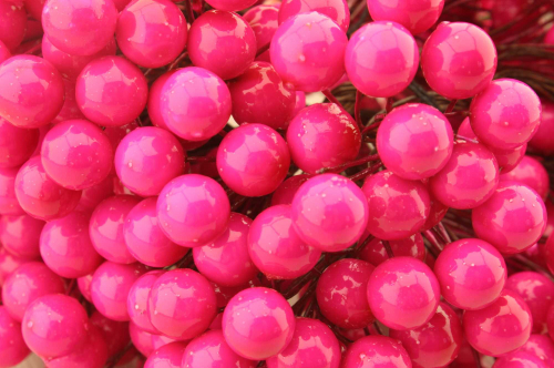 Ягода (розовый), 11мм, одна связка 400 ягод В наличии