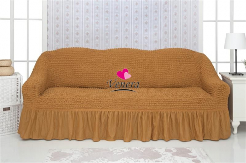 Чехол на трехместный диван с оборкой шамуа 219, Характеристики