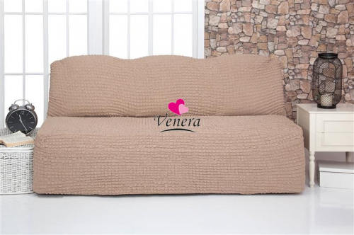 Чехол на трехместный диван без подлокотников капучино 211, Характеристики