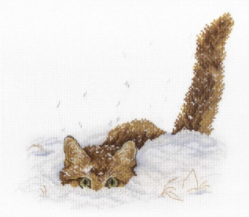 НВ-557 Кот в снегу