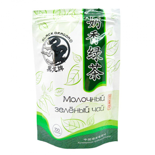 BLACK DRAGON Green Milk Tea Чай Зеленый Молочный 100г