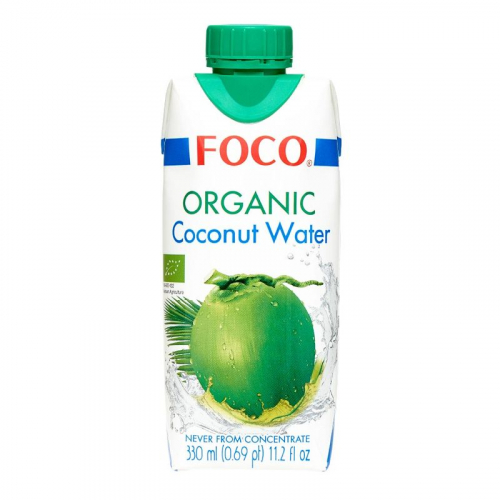 FOCO Organic Coconut water Вода кокосовая 330мл