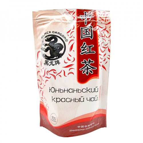 BLACK DRAGON Yunnan red tea Чай Юньнаньский красный 100г