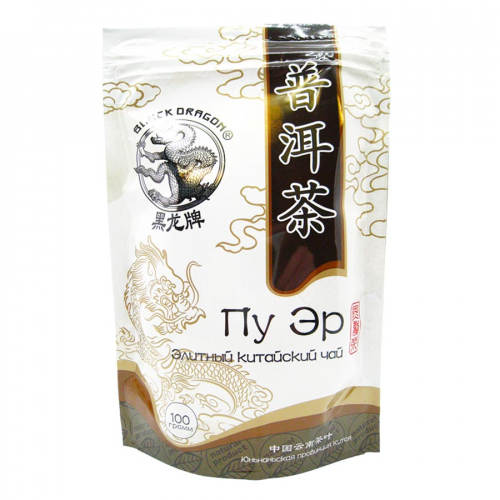 BLACK DRAGON Tea Pu Er Elite Чай Пу Эр Элитный 100г