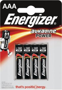 Energizer набор алкалиновых батареек , тип AAA, 4 шт