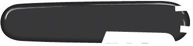 Задняя накладка для ножей Victorinox 91 мм, пластиковая, чёрная