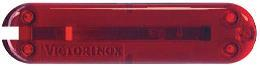 Задняя накладка для ножей Victorinox 58 мм, пластиковая, полупрозрачная красная