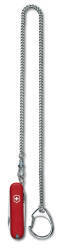 Цепочка Victorinox, хромированная с кольцом для ключей и карабином, 40 см