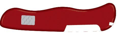Задняя накладка для ножей Victorinox 111 мм, нейлоновая, красная