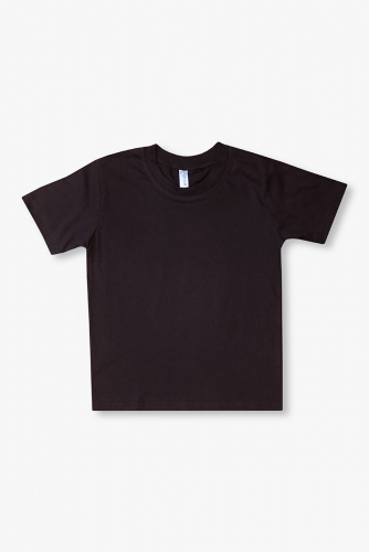 Фуфайка (футболка ) Черный для мальчика,   кулирка 100% хлопок