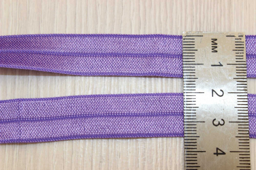 Резинка-бейка (фиолетовый), 15мм*5ярдов, упак.1шт В наличии