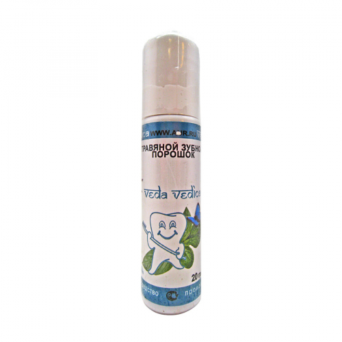 VEDICA Herbal tooth powder Травяной зубной порошок голубой 20г