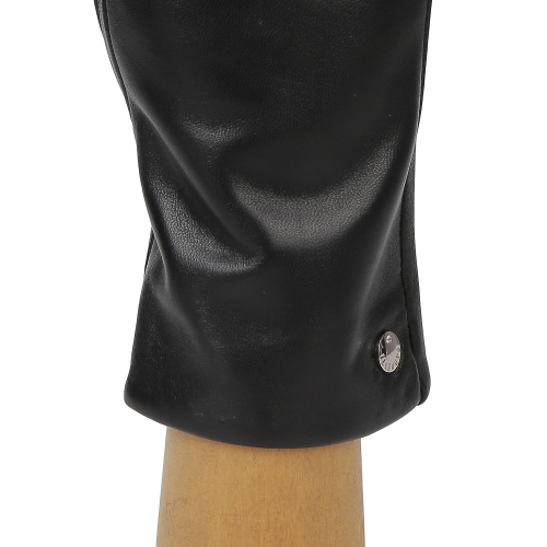 Перчатки жен. 100% нат. кожа (ягненок), подкладка: шерсть, FABRETTI F14-1 black